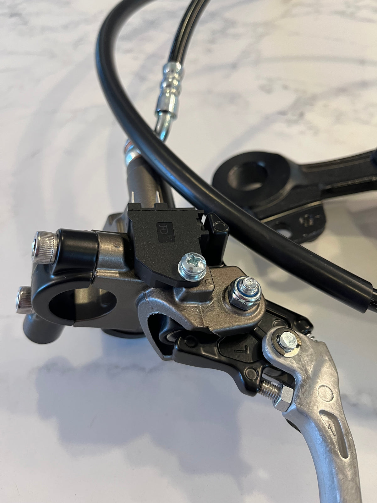 Surron Ultra Bee hydraulic rear brake replacement kit — complete assembly
