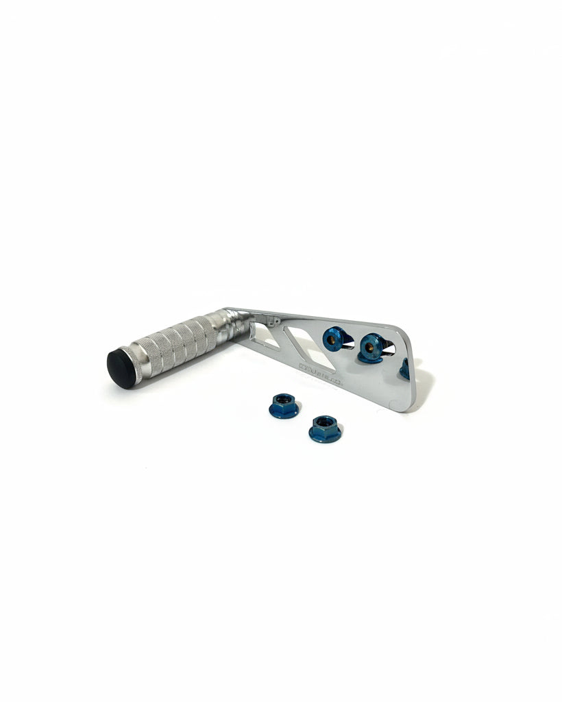 ETM RTR ShiftLock chrome variant — ER Moto foot lock peg for electric dirt bike
